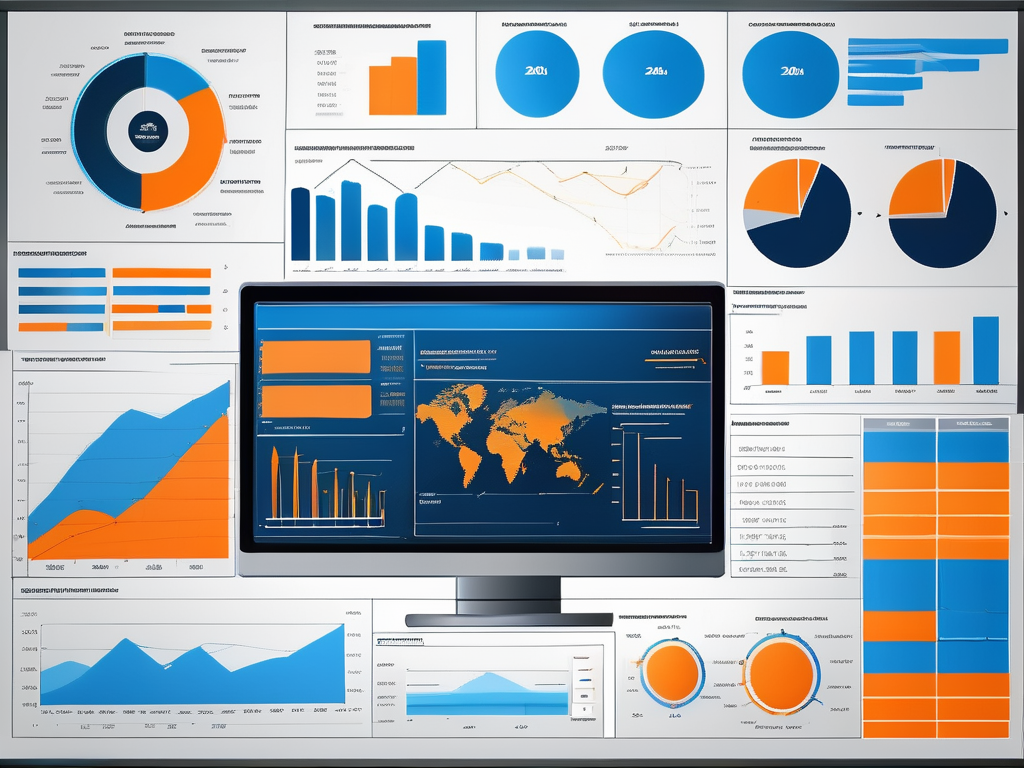 A computer screen displaying sap software interface with various charts and graphs indicating the calculation process of overall equipment effectiveness (oee)